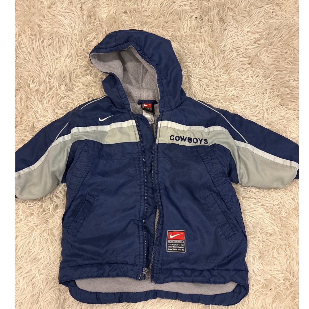 Vintage y2k Nike Dallas Cowboys Team Pullover Hoodie Jacket Size‎ 2T